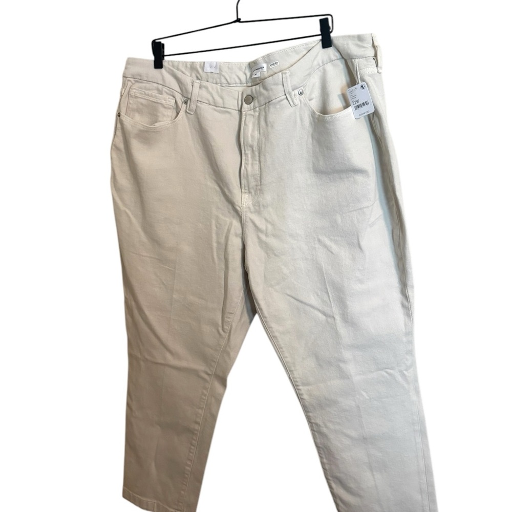 Good American‎ Good Classic Cream High Rise Skinny-ish Fit Size 22 NWT - Picture 3 of 10